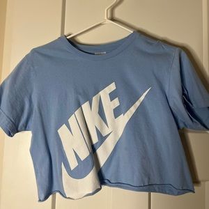 Baby blue Nike top